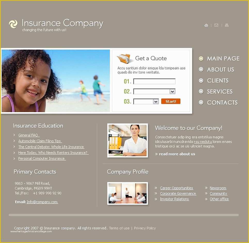 Life Insurance Website Templates Free Download Of Insurance Website Template Web Design Templates Website