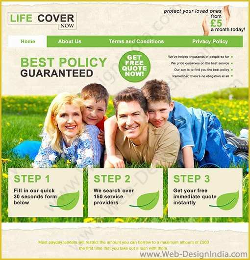 Life Insurance Website Templates Free Download Of Web Design Portfolio Logo Design Responsive Website