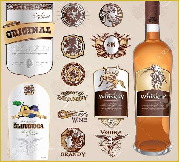 Liquor Bottle Label Templates Free Of 12 Vintage Bottle Label Templates Free Printable Psd