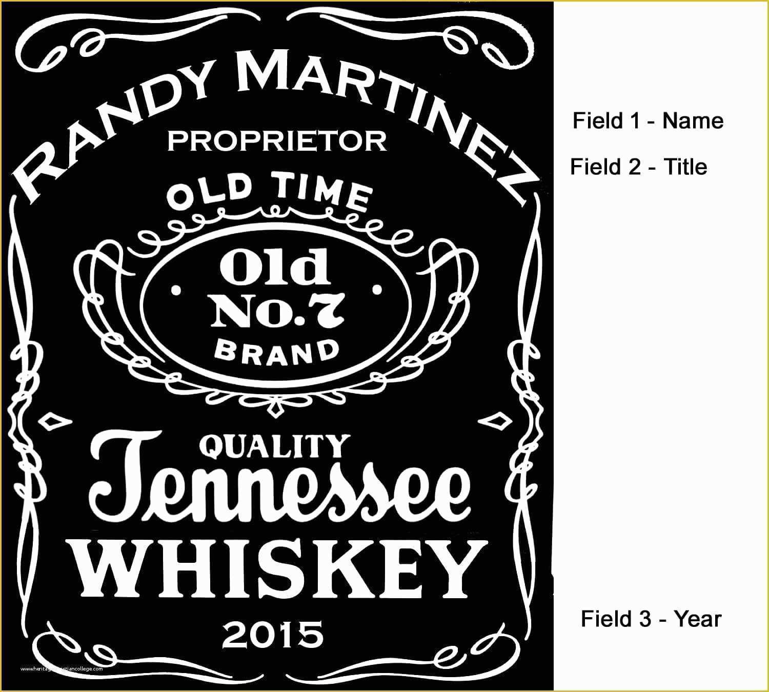Liquor Bottle Labels Template