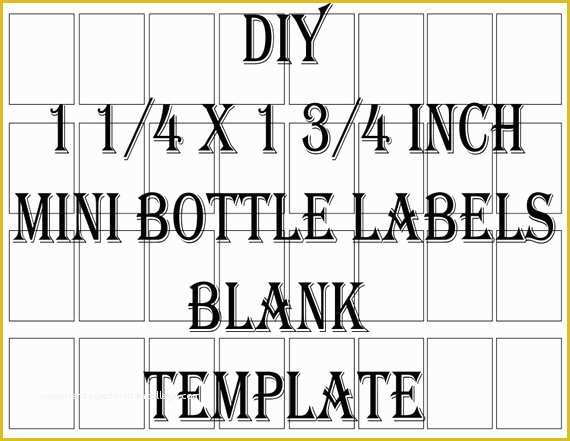 Liquor Bottle Label Templates Free Of Mini Liquor Bottle Label Template Printable 4 Files 32 Diy 1