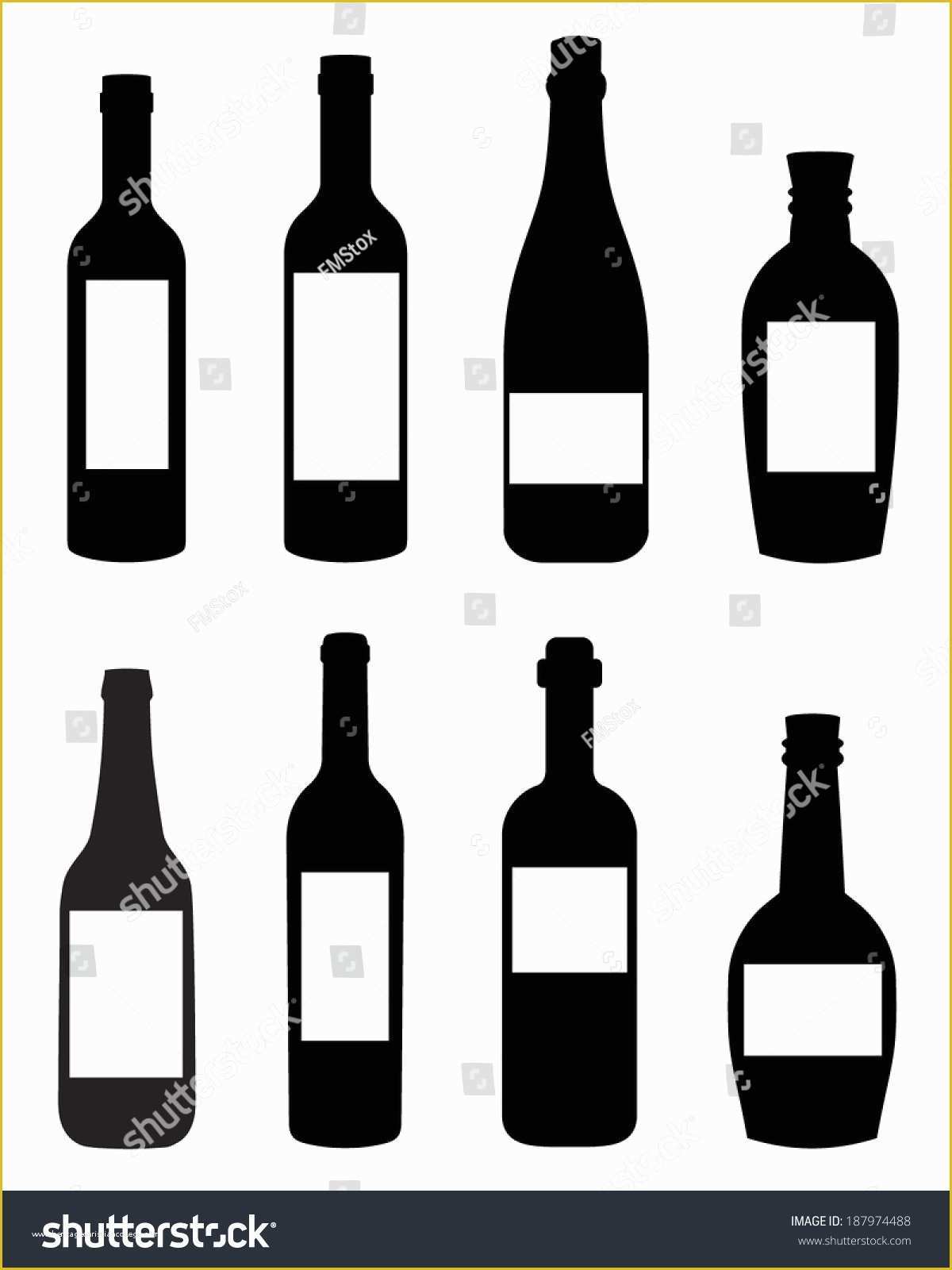 Liquor Bottle Label Templates Free Of Vector Liquor Wine Bottle Templates Spot Stock Vector