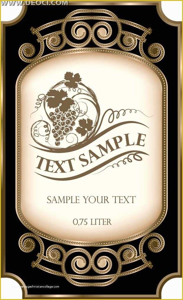 Liquor Bottle Label Templates Free Of Wine Bottle Label Template Free Google Search