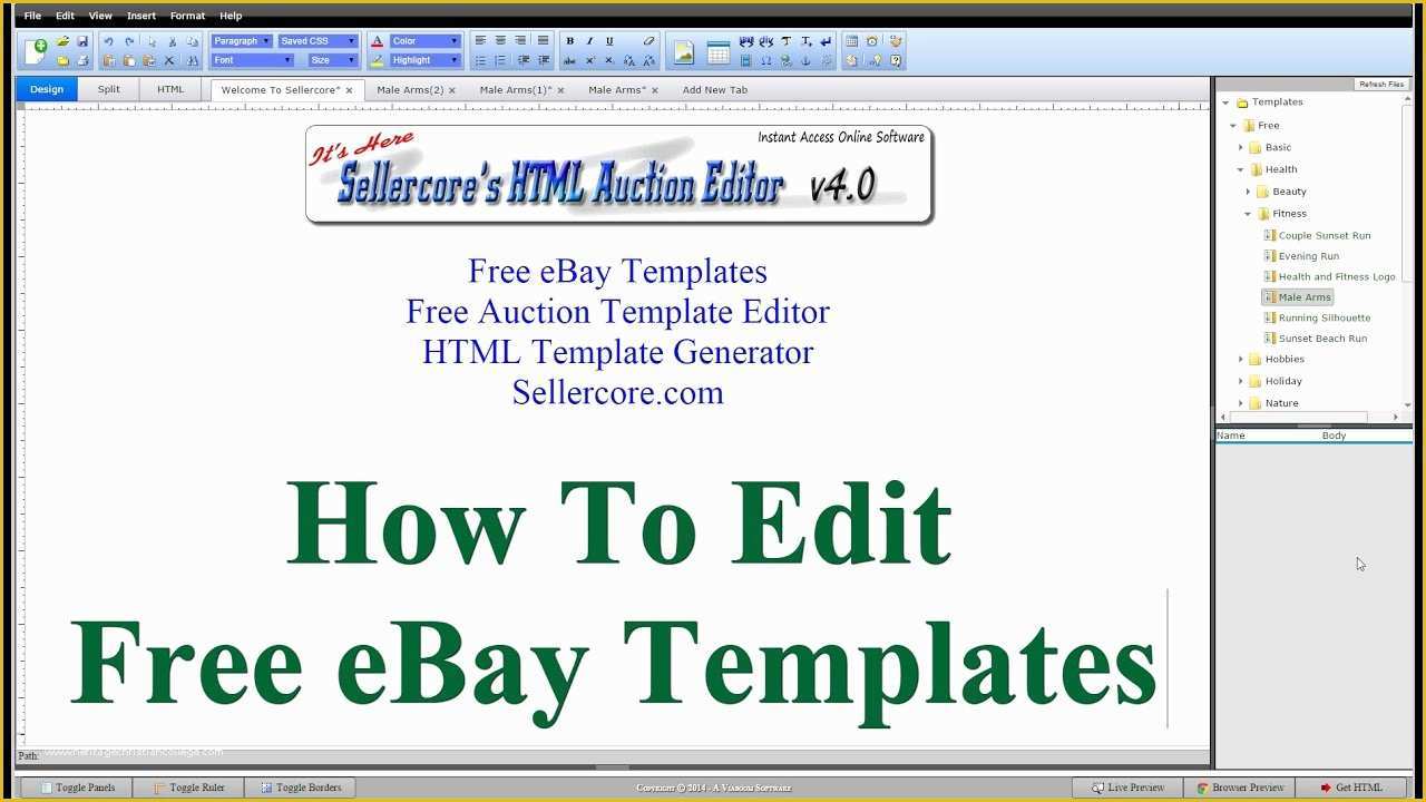 Listing Templates for Ebay Free Of How to Edit Free Ebay Templates for Beginners Step by Step