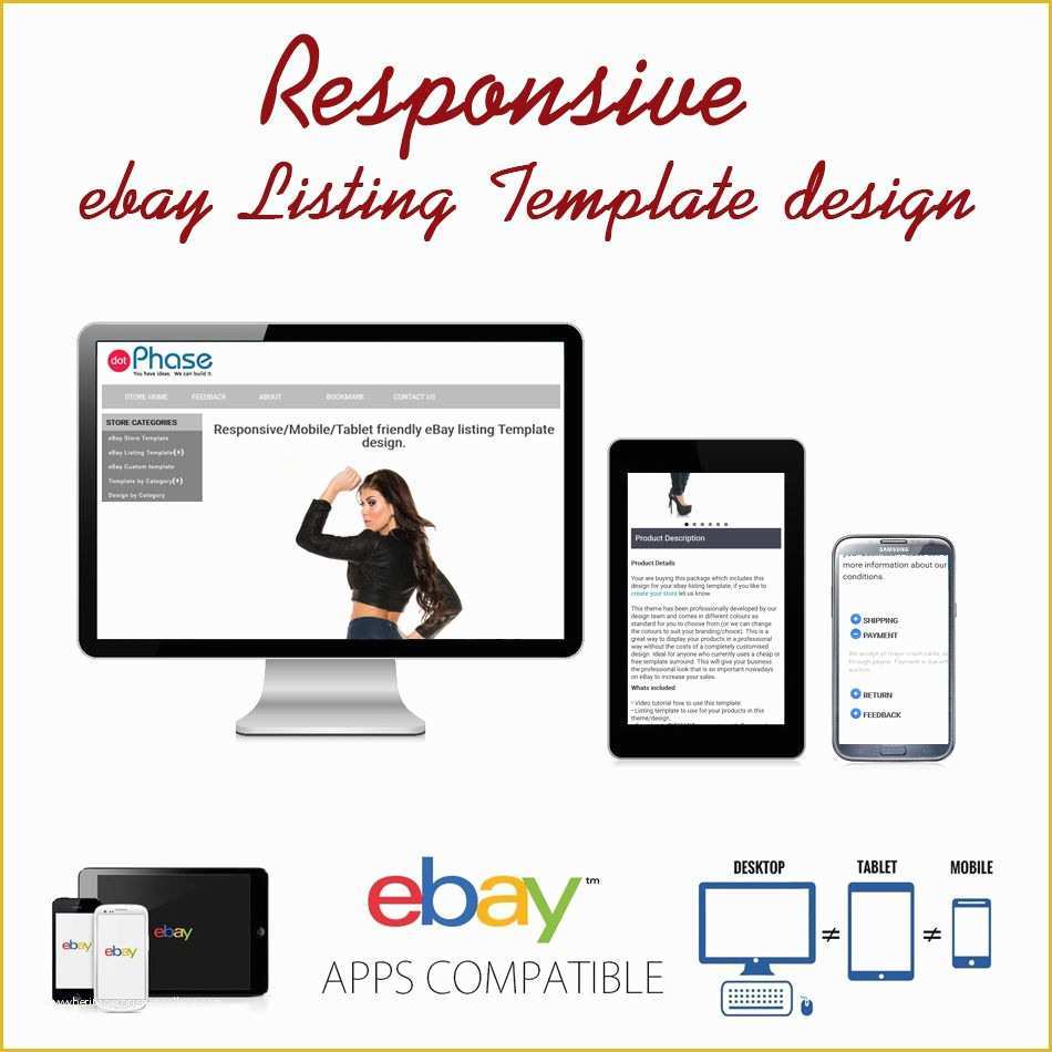 Listing Templates for Ebay Free Of Responsive Ebay Listing Template Design Auctiva Inkfrog