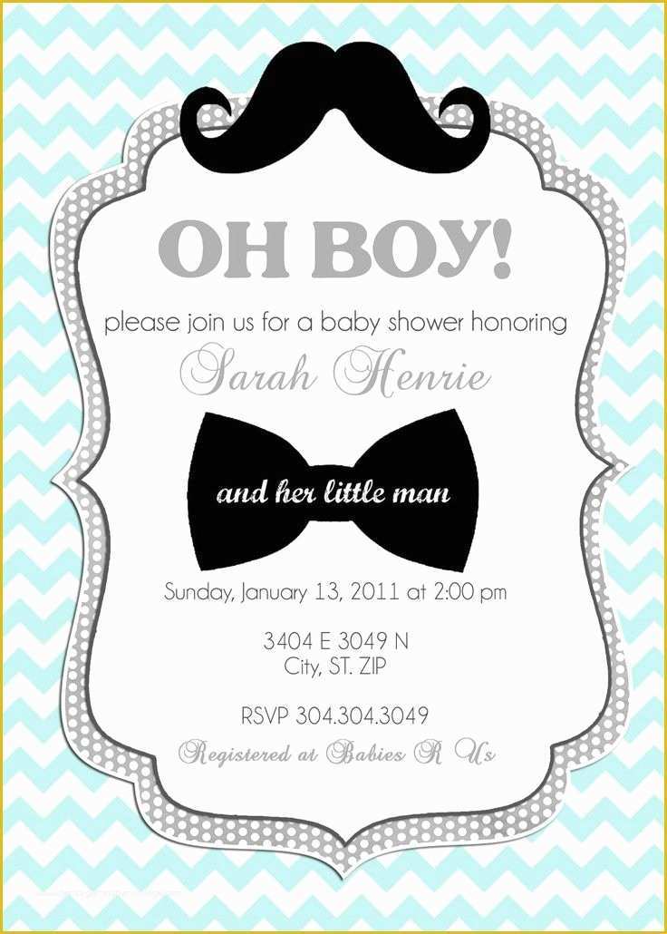 Little Man Birthday Invitation Template Free Of Baby Shower Printables Free Buscar Con Google