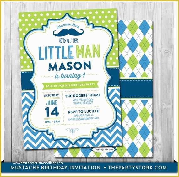 Little Man Birthday Invitation Template Free Of Little Man Birthday Invitation Little Man Invitation