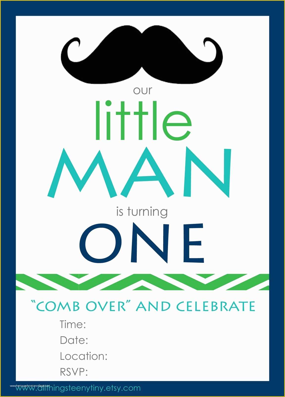 Little Man Birthday Invitation Template Free Of Little Man Birthday Invitations