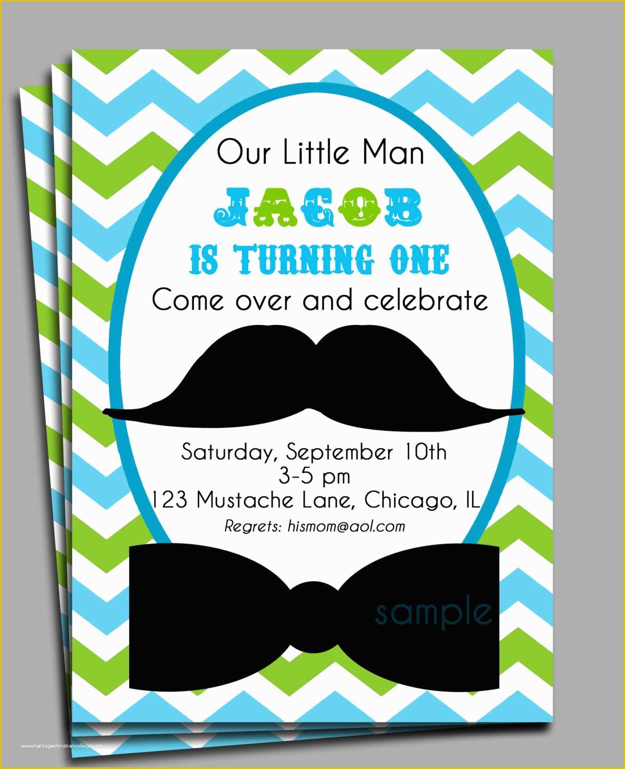 Little Man Birthday Invitation Template Free Of Little Man Mustache Invitation Printable or Printed with Free