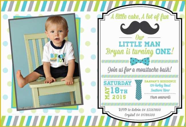 Little Man Birthday Invitation Template Free Of Little Man Party Invitations Cobypic