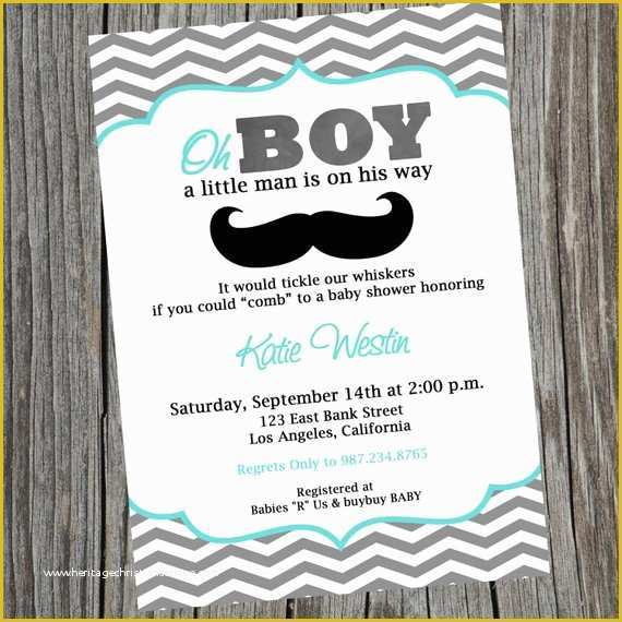 Little Man Birthday Invitation Template Free Of Little Man Printable Party Invitation Mustache Invitation