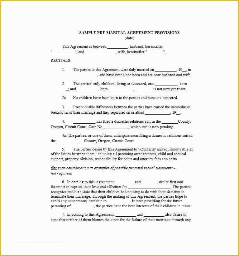 Living together Agreement Template Free Of Cohabitation Agreement 30 Free Templates & forms