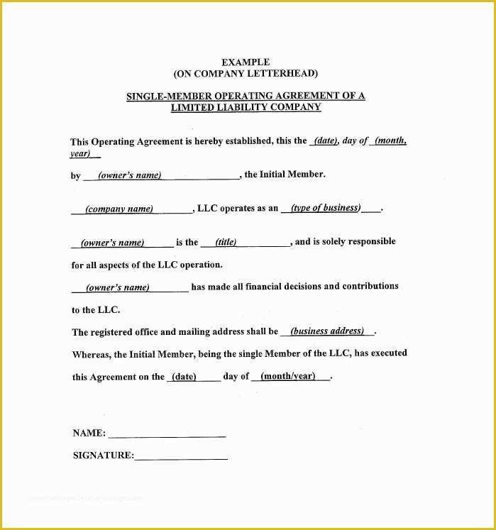 Llc Partnership Agreement Template Free Download Of 30 Free Professional Llc Operating Agreement Templates