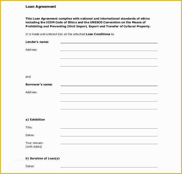 Loan Contract Template Free Of 30 Loan Contract Templates – Pages Word Docs