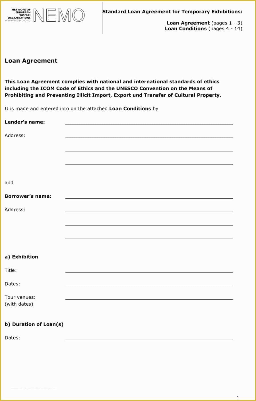 Loan Contract Template Free Of 40 Free Loan Agreement Templates [word & Pdf] Template Lab