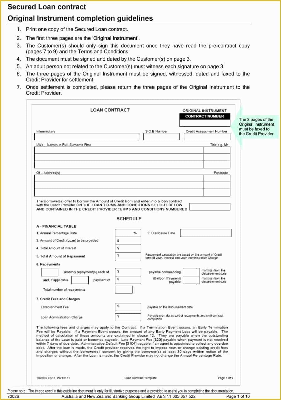 Loan Contract Template Free Of 40 Free Loan Agreement Templates [word &amp; Pdf] Template Lab