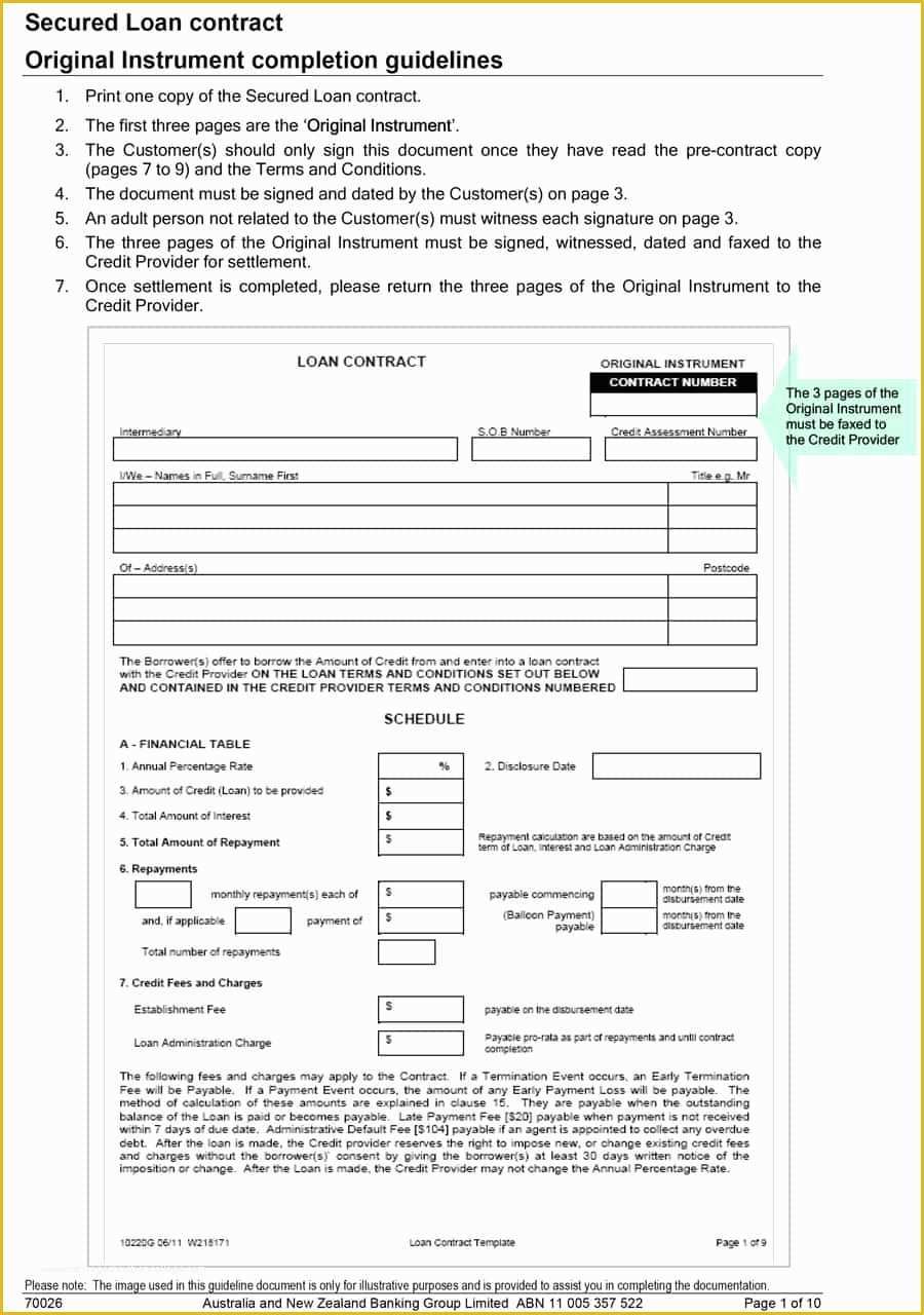 Loan Contract Template Free Of 40 Free Loan Agreement Templates [word & Pdf] Template Lab