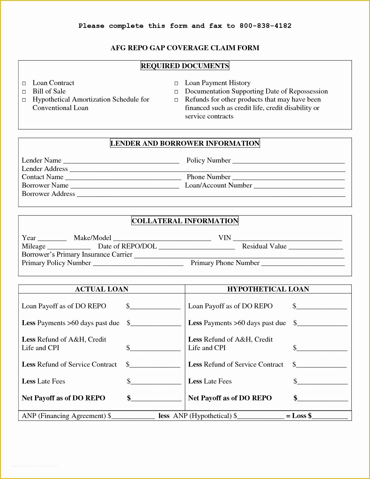 Loan Contract Template Free Of Free Printable Personal Loan Contract form Generic