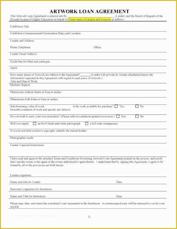 Loan Repayment Agreement Template Free Of Equipment Loan Agreement form Simple Repayment Template