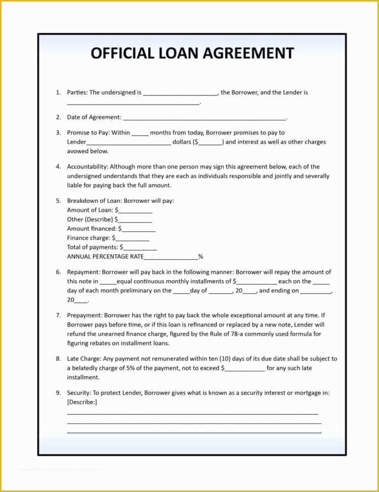 Loan Repayment Contract Free Template Of Agreement Letter Sample Pdf New Repayment Personal Loan
