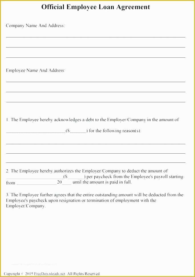 Loan Repayment Contract Free Template Of Loan Repayment Agreement Template