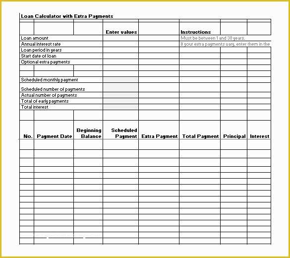 Loan Repayment Template Free Download Of 11 Loan Payment Schedule Templates Free Word Excel