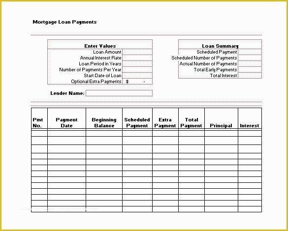 Loan Repayment Template Free Download Of 23 Payment Schedule Templates Word Excel Pdf
