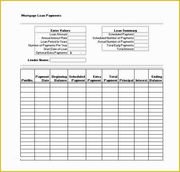 Loan Repayment Template Free Download Of Auto Loan Amortization Schedule Excel Template Unique