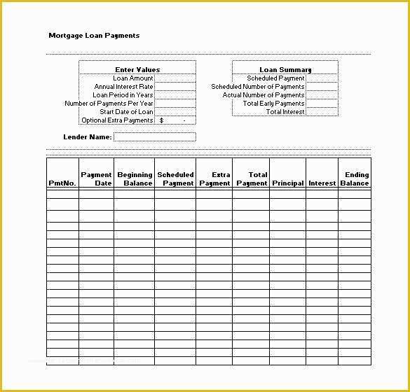 Loan Repayment Template Free Download Of Auto Loan Amortization Schedule Excel Template Unique