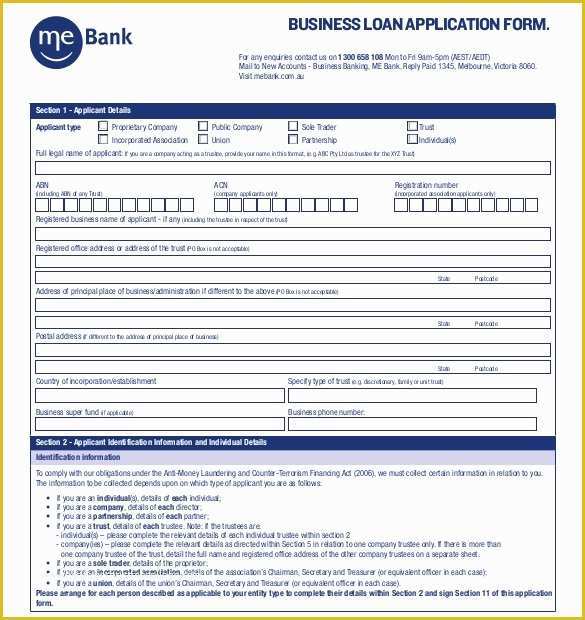 Loan Template Free Download Of 10 Loan Application Templates Pdf Doc