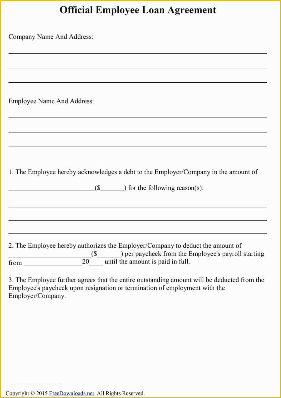 Loan Template Free Download Of 40 Free Loan Agreement Templates [word &amp; Pdf] Template Lab