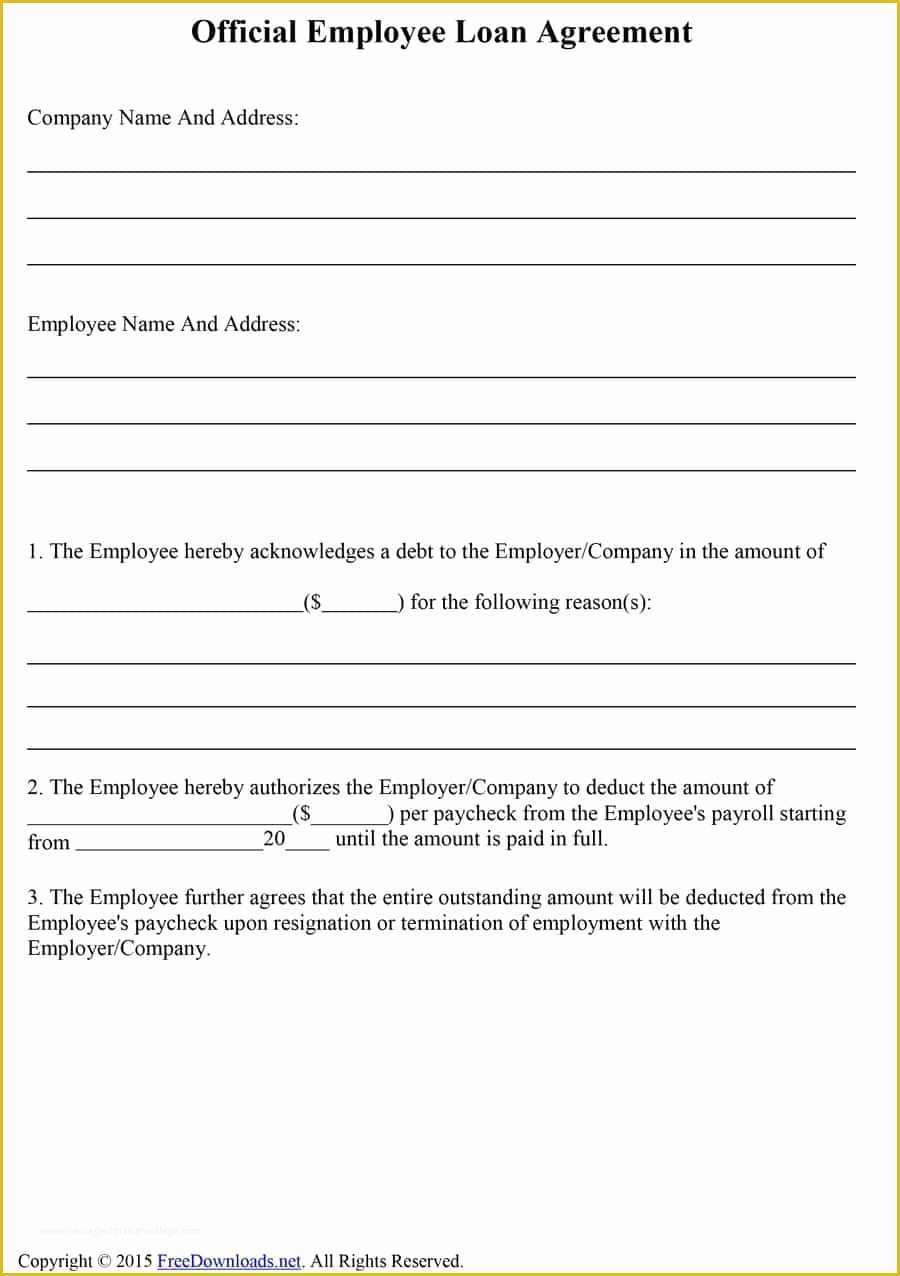 Loan Template Free Download Of 40 Free Loan Agreement Templates [word & Pdf] Template Lab