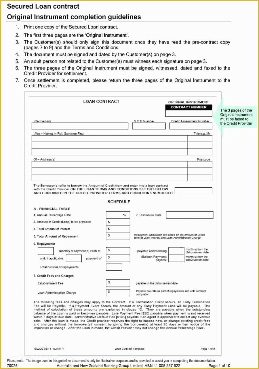 Loan Template Free Download Of 40 Free Loan Agreement Templates [word &amp; Pdf] Template Lab