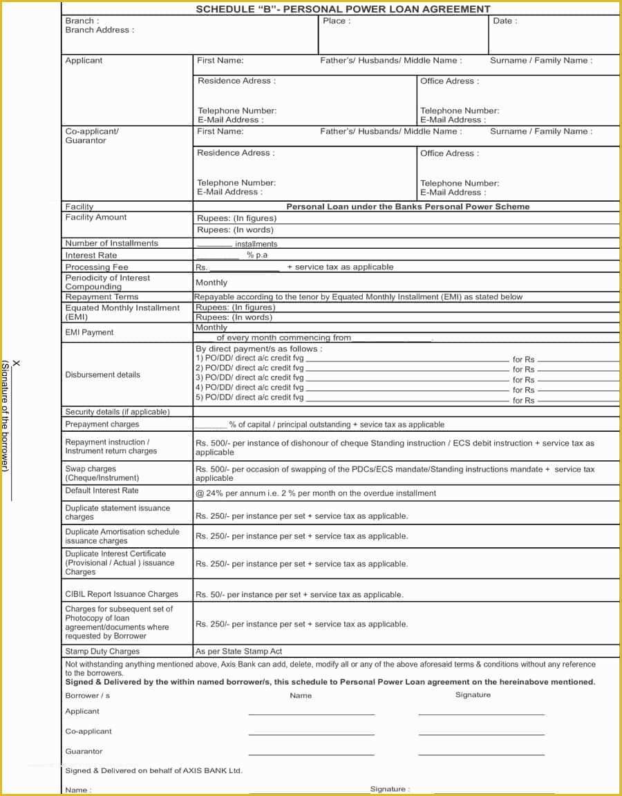 Loan Template Free Download Of 40 Free Loan Agreement Templates [word & Pdf] Template Lab