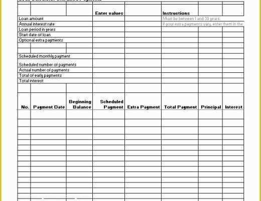 Loan Template Free Download Of Amortization Example Excel – Nefrocaribe