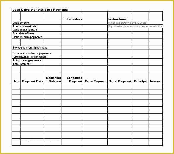 52 Loan Template Free Download
