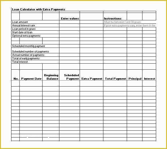 Loan Template Free Download Of Amortization Example Excel – Nefrocaribe