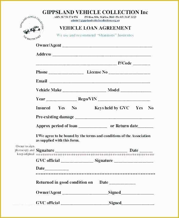 Loan Template Free Download Of Free Loan Template Personal Loan Contract Free Template