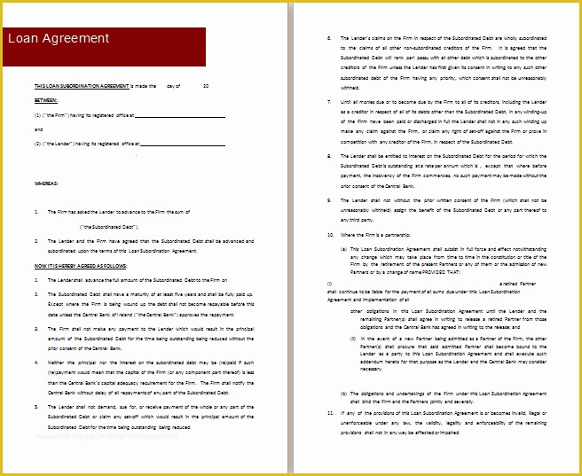 Loan Template Free Download Of Microsoft Word Loan Contract Template Kezofo