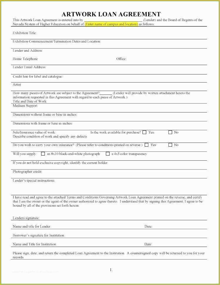 Loan Template Free Download Of Personal Loan Template