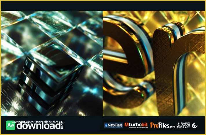 Logo Reveal after Effects Template Free Download Of Gold & Black Crystallized Glass Logo Reveal Videohive