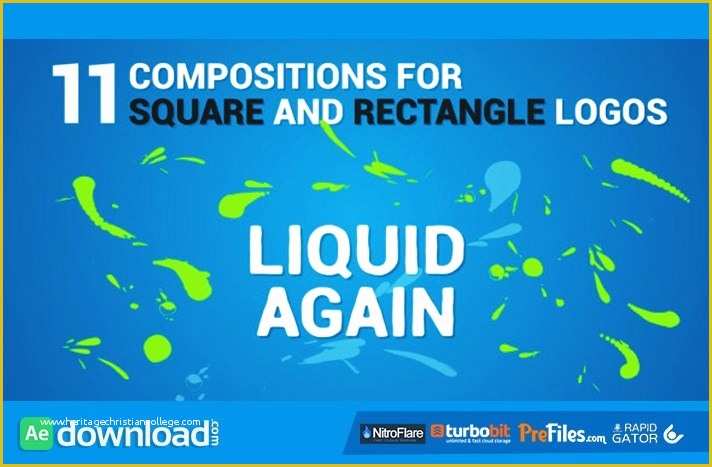 Logo Reveal after Effects Template Free Download Of Liquid Logo Reveal Again Videohive Template Free