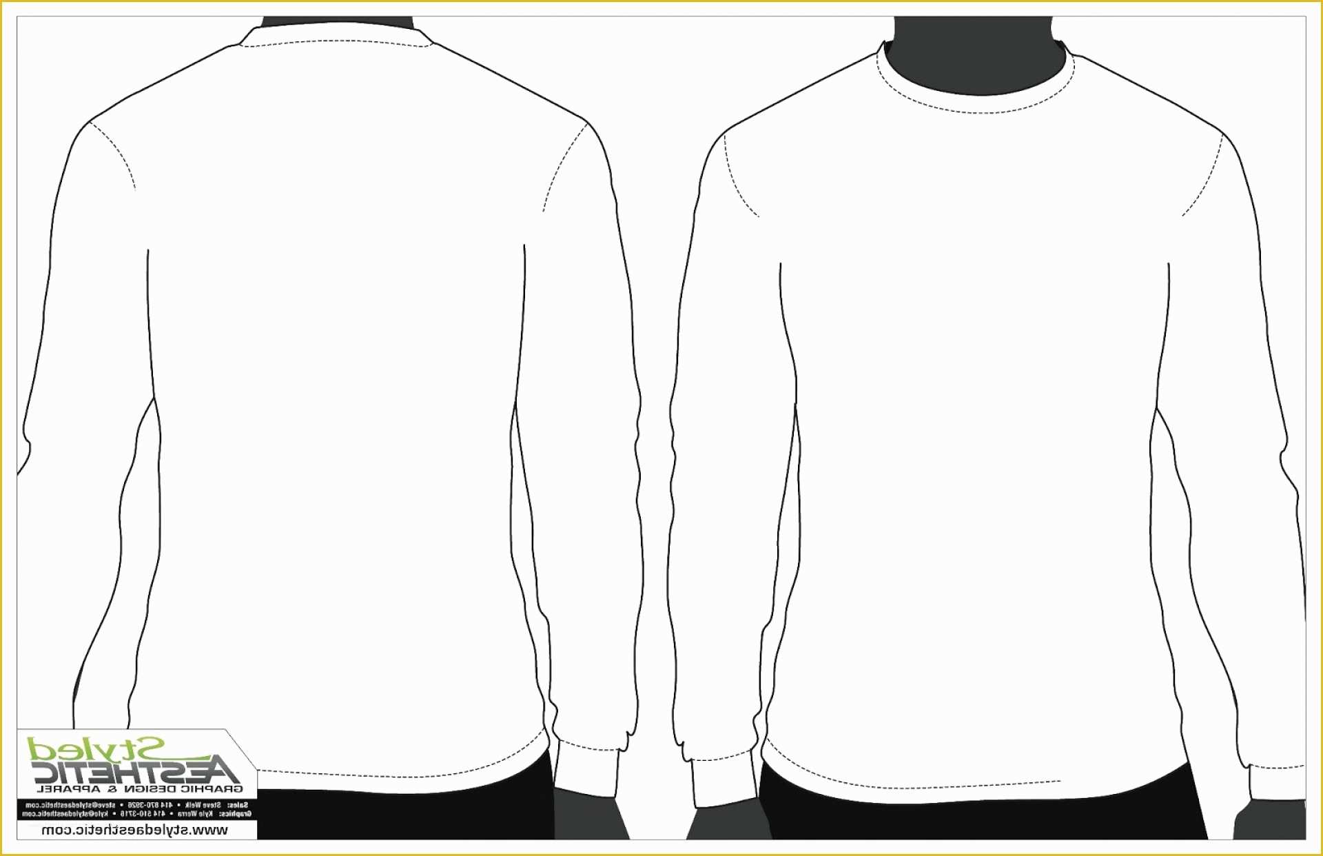 Long Sleeve T Shirt Template Vector Free Of Blank Vector Tee Shirts