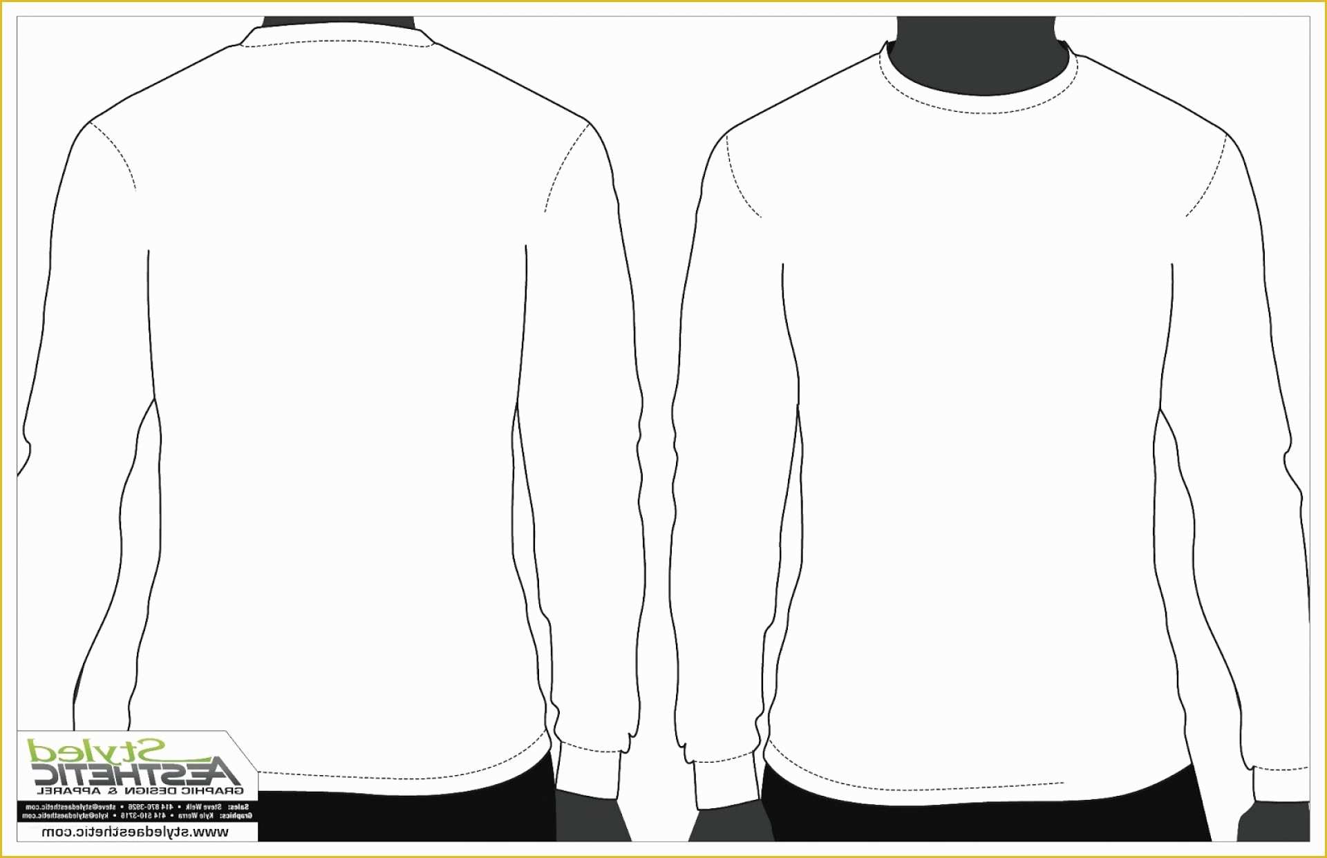 Long Sleeve T Shirt Template Vector Free Of Blank Vector Tee Shirts ...