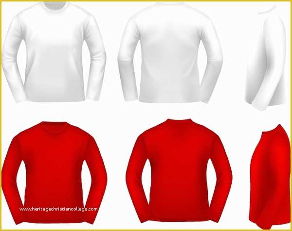 Long Sleeve T Shirt Template Vector Free Of Long Sleeve Shirt Free Vector In Adobe Illustrator Ai