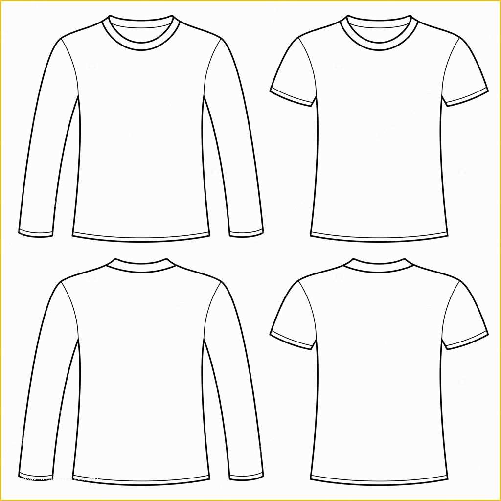 Long Sleeve T Shirts Template