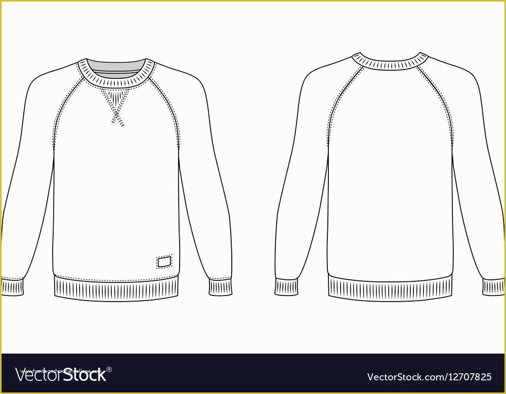 Long Sleeve T Shirt Template Vector Free Of Raglan Long Sleeve T Shirt ...