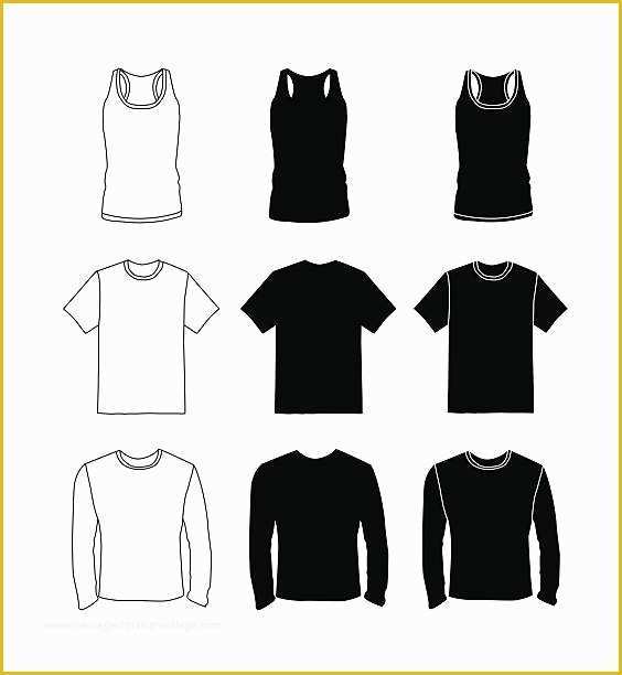 Long Sleeve T Shirt Template Vector Free Of Royalty Free Long Sleeve T Shirt Template Clip Art Vector