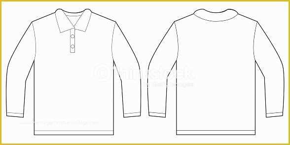 Long Sleeve T Shirt Template Vector Free Of White Long Sleeve Polo Shirt Design Template Vector Art