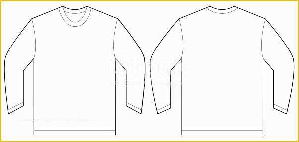 Long Sleeve T Shirt Template Vector Free Of White Long Sleeve Tshirt Design Template Stock Vector Art
